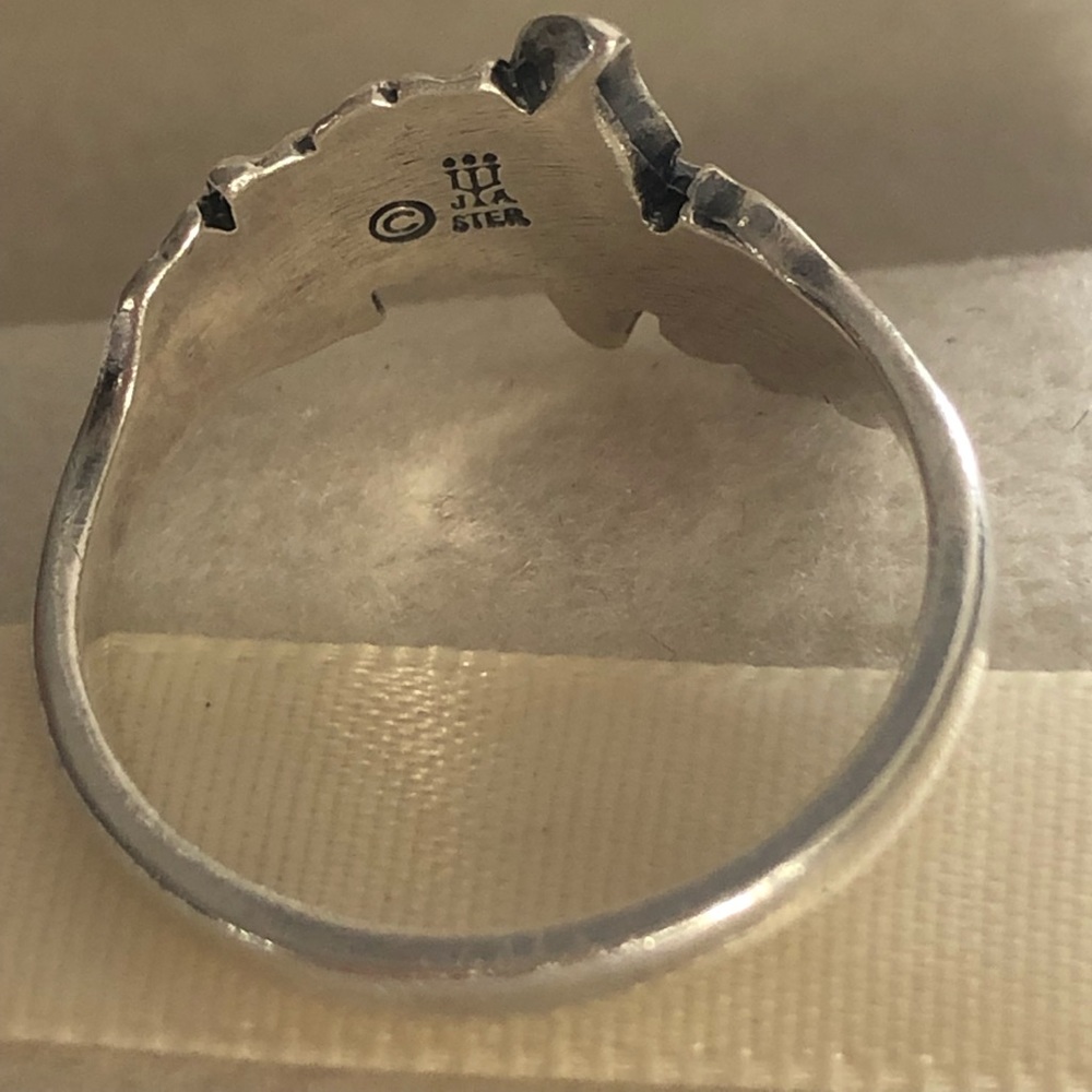 James Avery Floral Butterfly Ring Silver 925 Size 6.5 - Picture 5 of 5